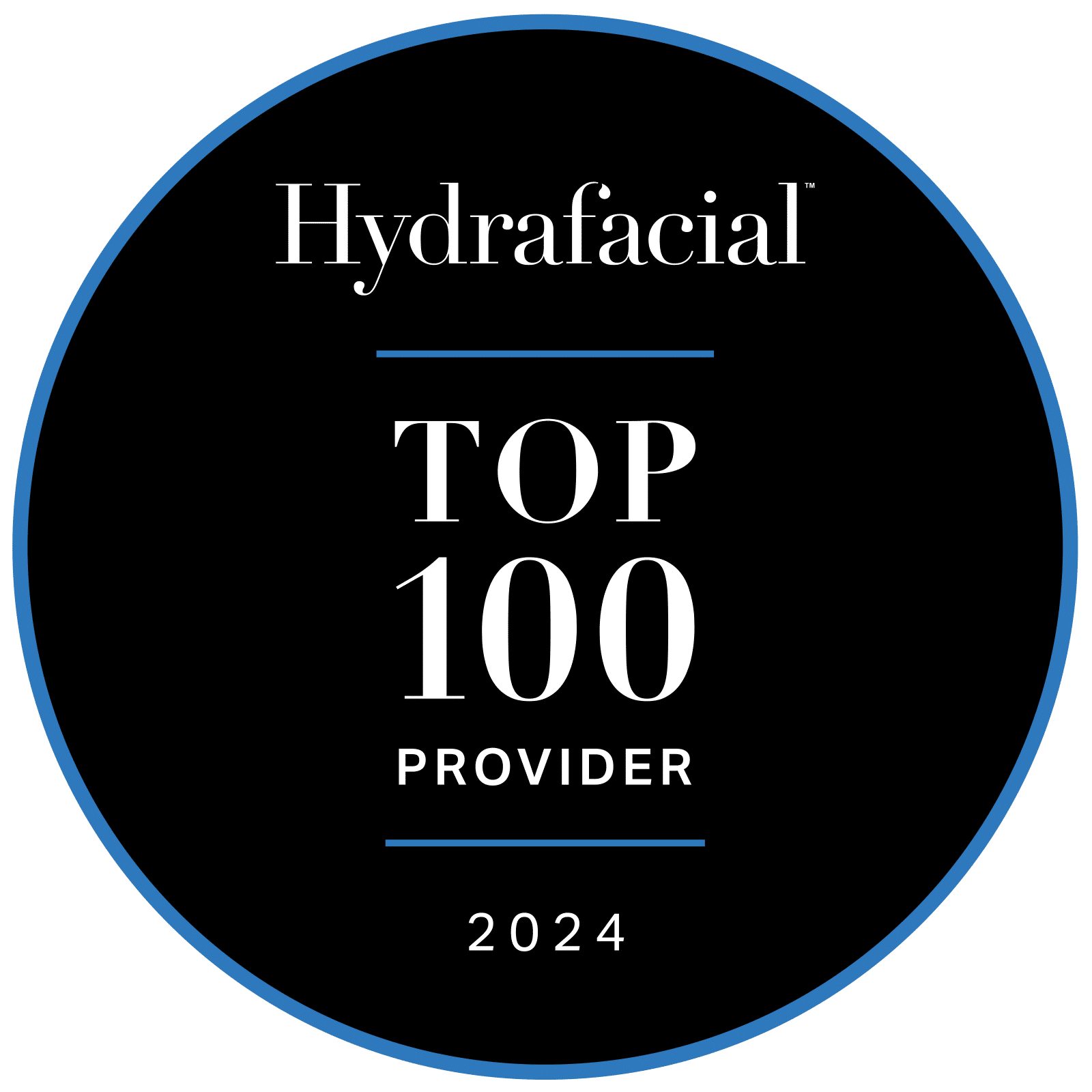 Hydrafacial 2024 ICON digital badge