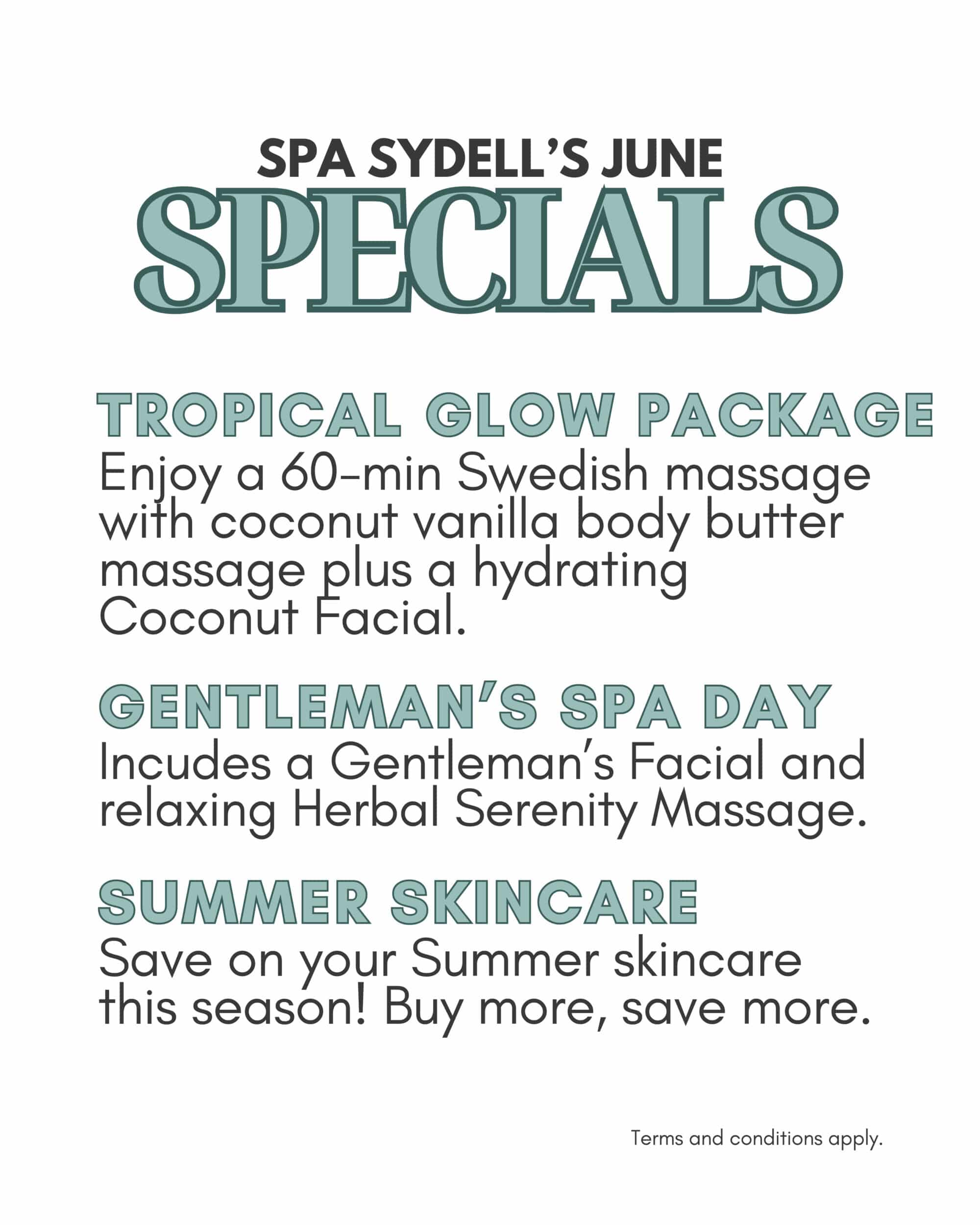 June Specials 2025