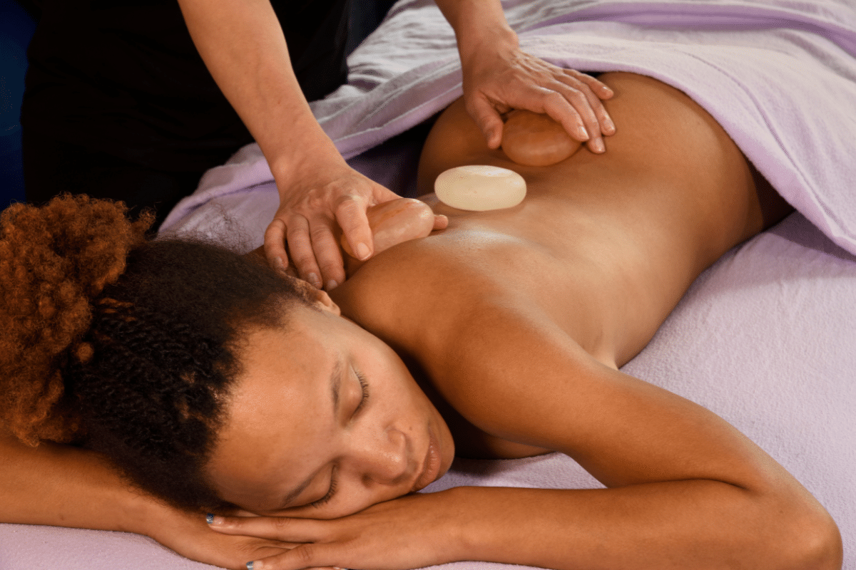 Himalayan salt stone massage